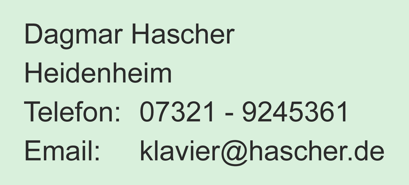 Kontakt für Bestellung